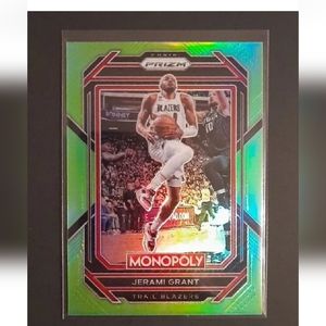 NBA Monopoly 2022-23 Panini Prizm  Jerami Grant Green Prizm SP /10